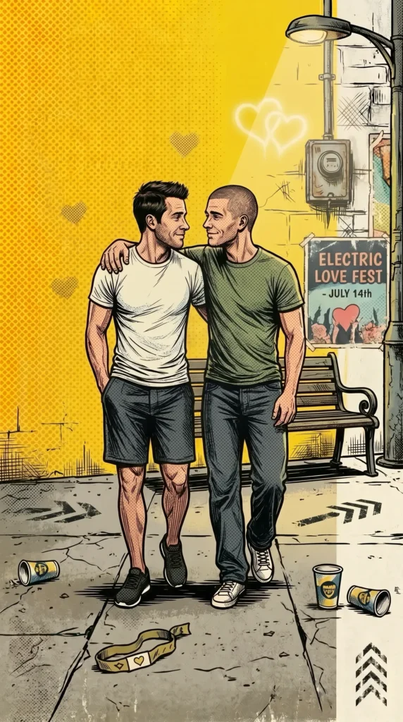 Queer Illustrated Loving Men