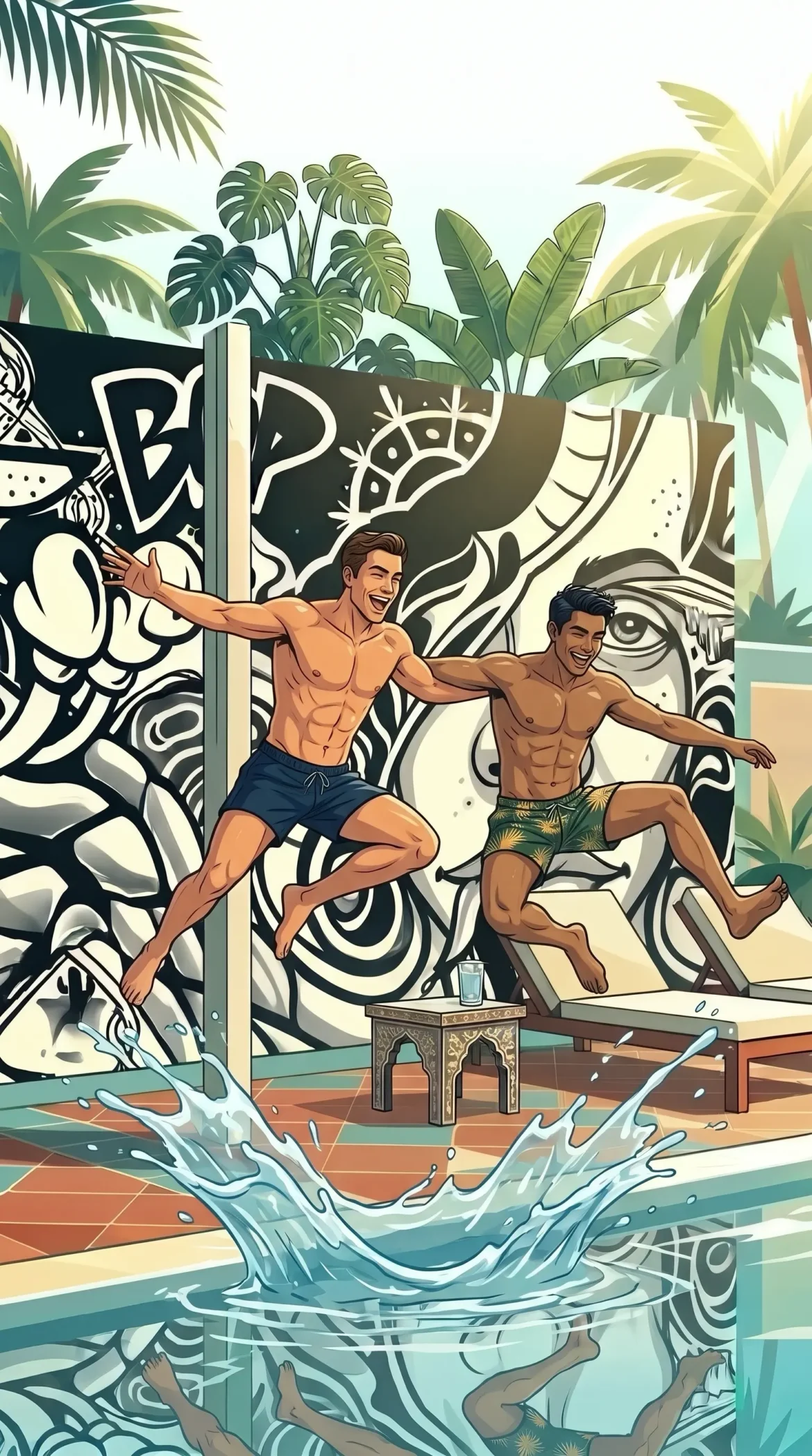Queer Illustrated Loving Men