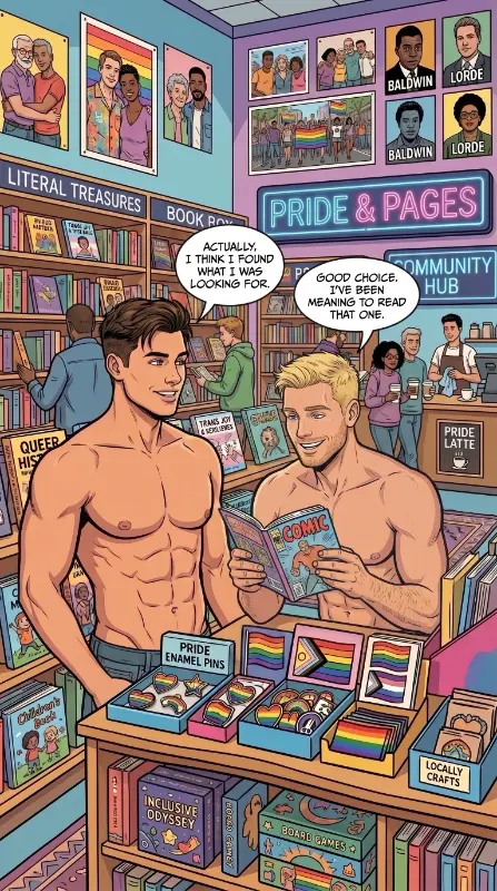 Queer Illustrated Loving Men