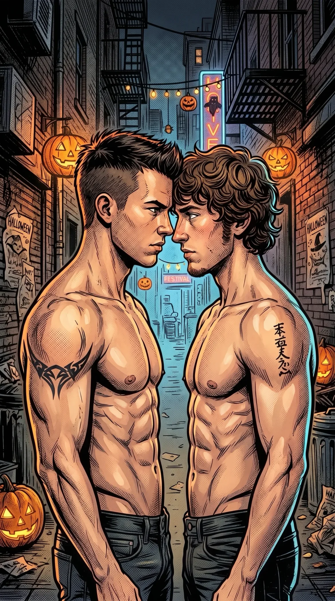 Queer Illustrated Loving Men