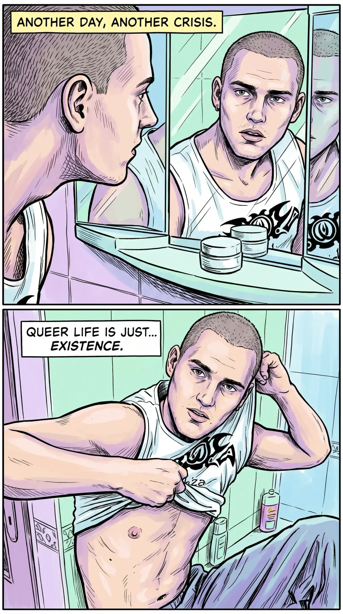 Queer Illustrated Loving Men