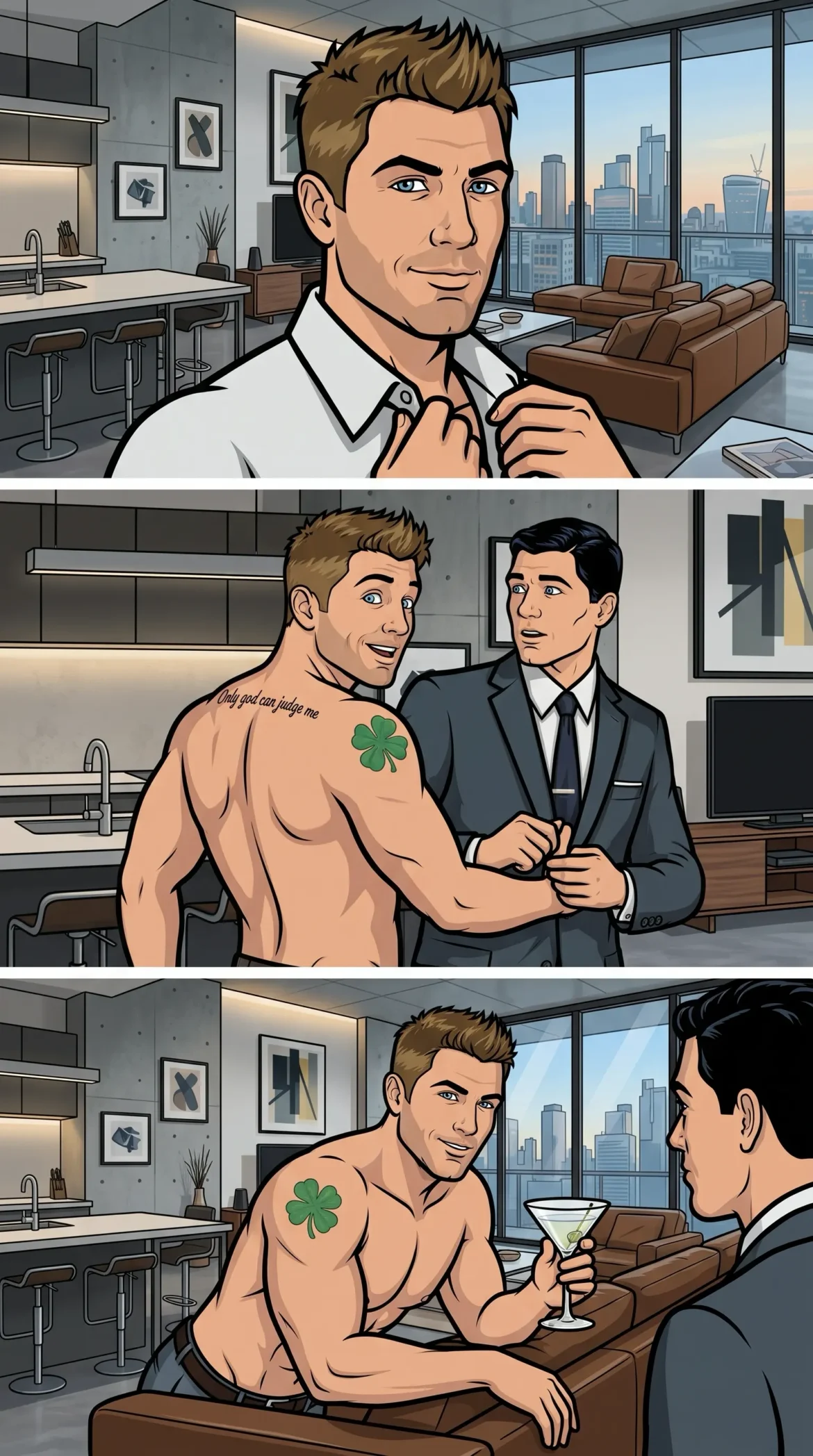 Queer Illustrated Loving Men