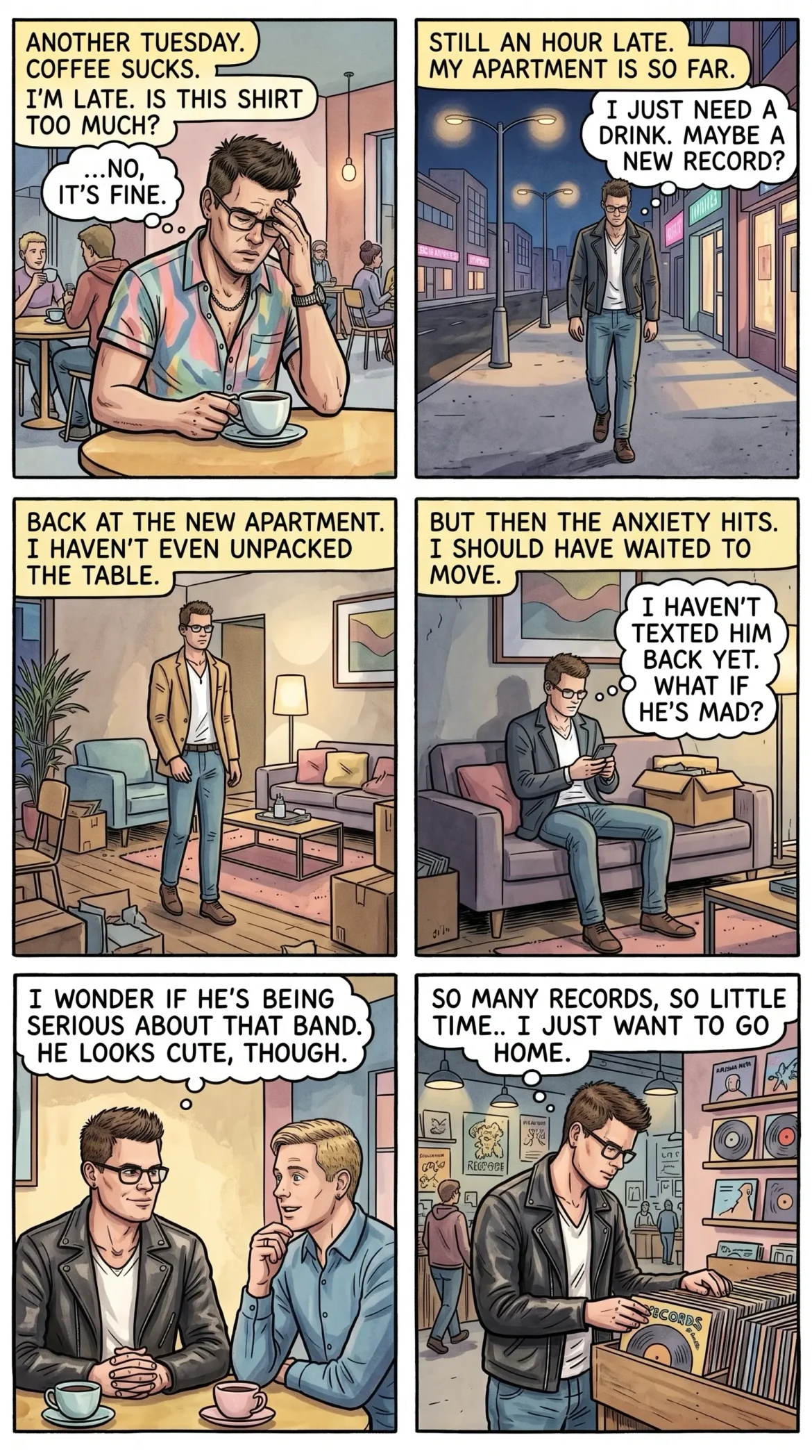 Queer Illustrated Loving Men